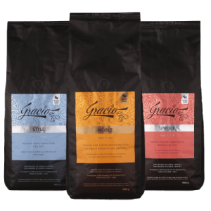 Exkluzív 3 kg Gracio szemes kávé szett
